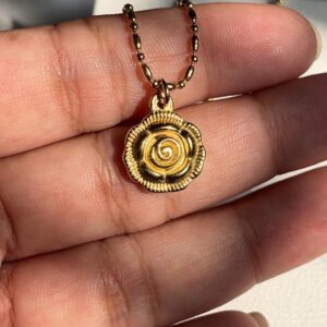 3D rose pendant