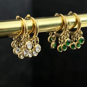 emerald hoops